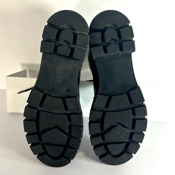 Wanted Quicksand Lace Up Faux Fur Women’s Size 8.5 Lug Sole Combat Black Boots - Picture 15 of 16